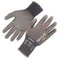 Proflex By Ergodyne ANSI A4 PU Coated CR Gloves, Gray, Size XL 7044